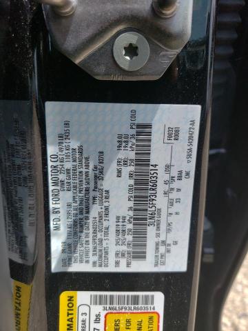 3LN6L5F93LR603514 - 2020 LINCOLN MKZ RESERVE შავი ფოტო 13