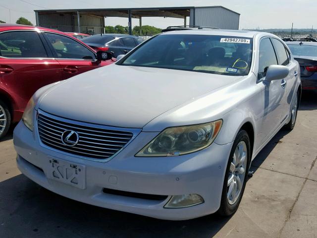 JTHBL46F485055700 - 2008 LEXUS LS 460 WHITE photo 2