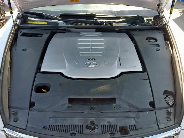 JTHBL46F485055700 - 2008 LEXUS LS 460 WHITE photo 7