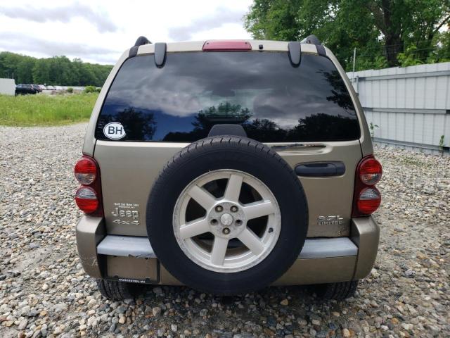 1J8GL58K55W726166 - 2005 JEEP LIBERTY LIMITED TAN photo 6