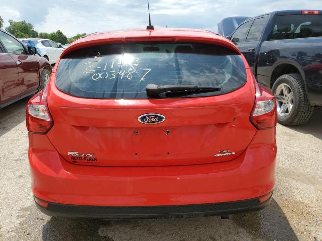 1FAHP3M26CL406174 - 2012 FORD FOCUS SEL RED photo 6