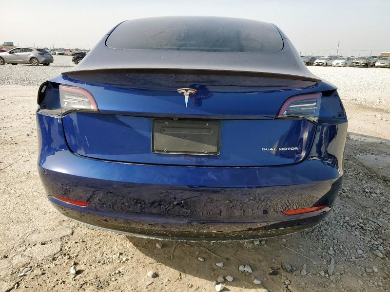 5YJ3E1EB3MF975713 - 2021 TESLA MODEL 3 Կապույտ լուսանկար 6