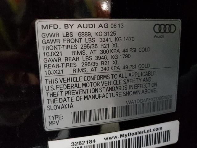 WA1DGAFEXED002824 - 2014 AUDI Q7 PRESTIGE 黑色 照片 13