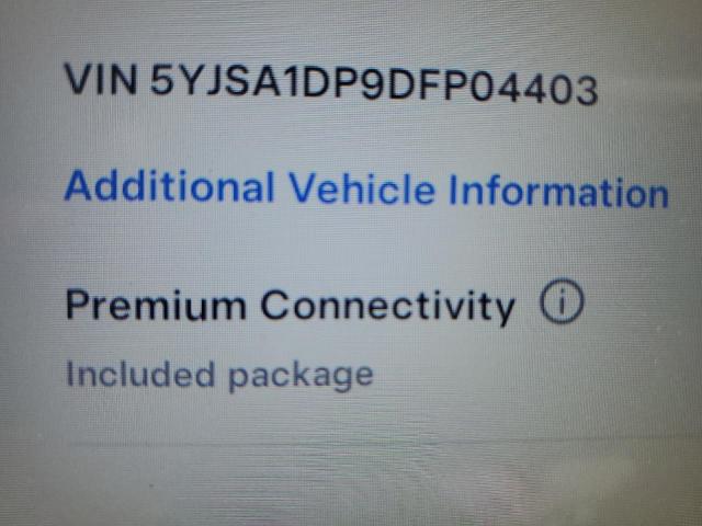 5YJSA1DP9DFP04403 - 2013 TESLA MODEL S Ağ foto 12