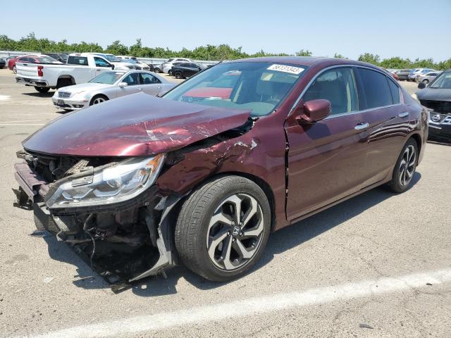 1HGCR2F85GA159842 - 2016 HONDA ACCORD EXL MAROON photo 1