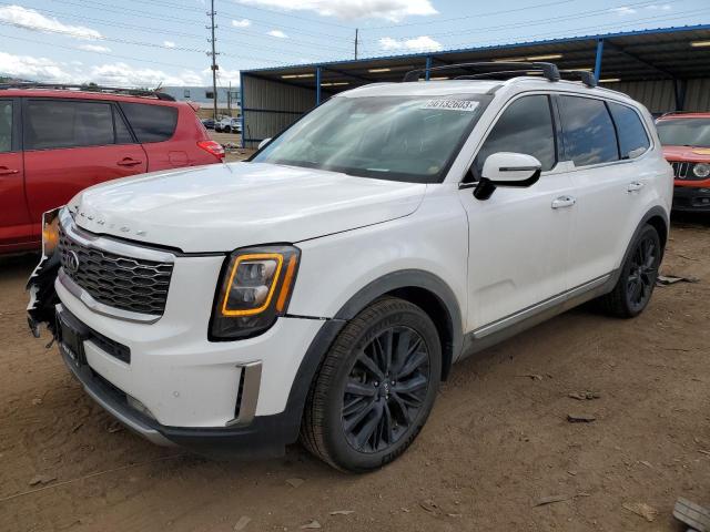 5XYP5DHCXMG161722 - 2021 KIA TELLURIDE SX WHITE photo 1