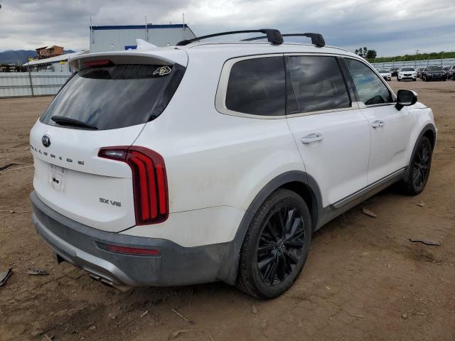 5XYP5DHCXMG161722 - 2021 KIA TELLURIDE SX WHITE photo 3