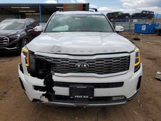 5XYP5DHCXMG161722 - 2021 KIA TELLURIDE SX WHITE photo 5