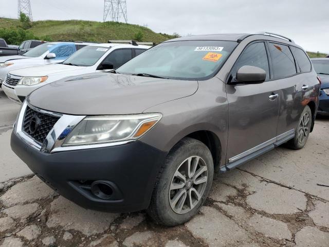 5N1AR2MM1EC605651 - 2014 NISSAN PATHFINDER S BROWN photo 1