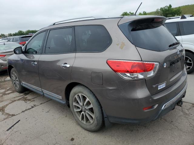 5N1AR2MM1EC605651 - 2014 NISSAN PATHFINDER S BROWN photo 2
