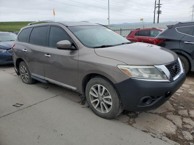 5N1AR2MM1EC605651 - 2014 NISSAN PATHFINDER S BROWN photo 4