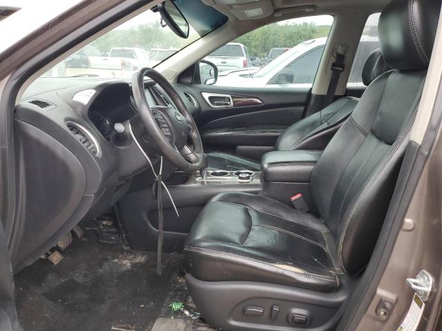 5N1AR2MM1EC605651 - 2014 NISSAN PATHFINDER S BROWN photo 7