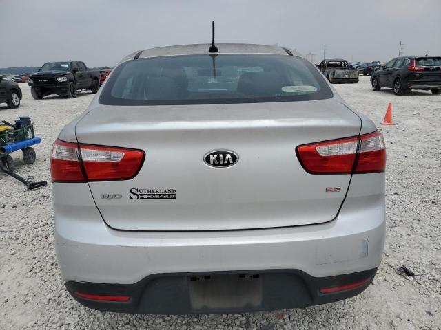 KNADM4A33F6478373 - 2015 KIA RIO LX SILVER photo 6