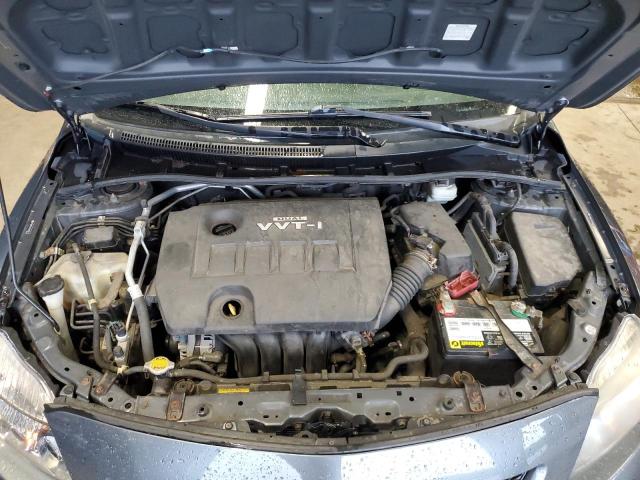 2T1BU4EE1AC420284 - 2010 TOYOTA COROLLA BASE GRAY photo 11