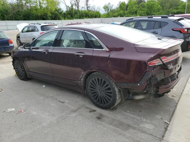 3LN6L5EC1HR654840 - 2017 LINCOLN MKZ RESERVE მუქწითელი ფოტო 2