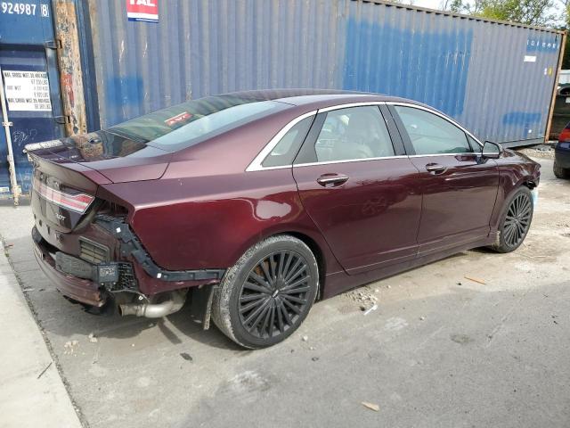 3LN6L5EC1HR654840 - 2017 LINCOLN MKZ RESERVE მუქწითელი ფოტო 3