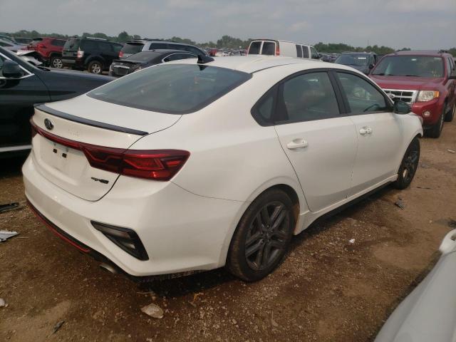 3KPF34AD6ME298920 - 2021 KIA FORTE FE GT LINE WHITE photo 3