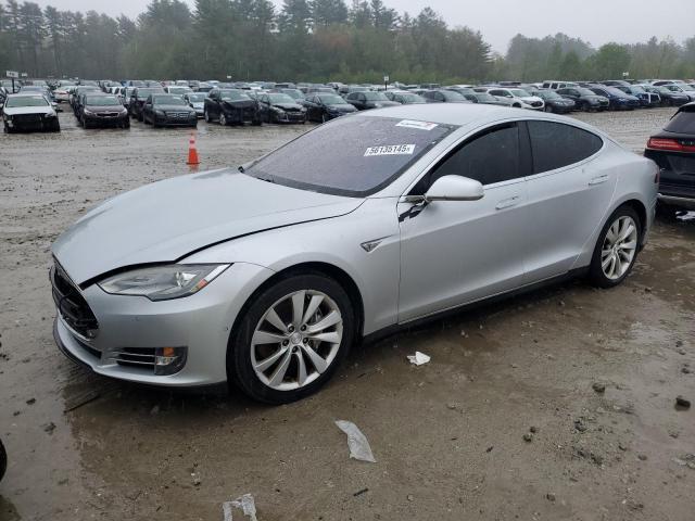 5YJSA1H10EFP55828 - 2014 TESLA MODEL S SILVER photo 1