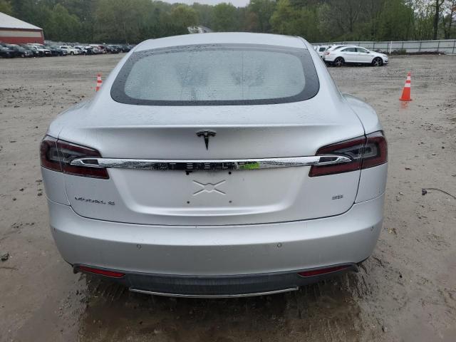 5YJSA1H10EFP55828 - 2014 TESLA MODEL S SILVER photo 6
