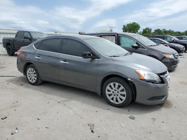 3N1AB7AP1FY307164 - 2015 NISSAN SENTRA S GRAY photo 4