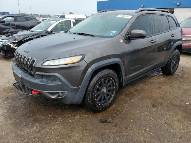 1C4PJMBS6EW237369 - 2014 JEEP CHEROKEE TRAILHAWK GRAY photo 1