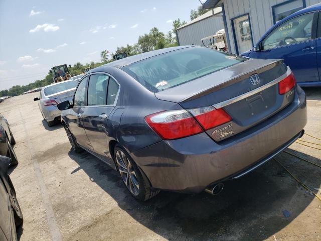 1HGCR2F59DA213189 - 2013 HONDA ACCORD SPORT GRAY photo 2