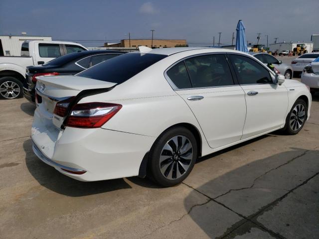 JHMCR6F59HC005411 - 2017 HONDA ACCORD HYBRID EXL WHITE photo 3