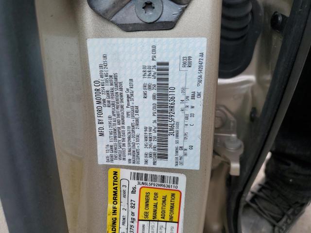 3LN6L5F92HR636110 - 2017 LINCOLN MKZ RESERVE ბეჟი ფოტო 13