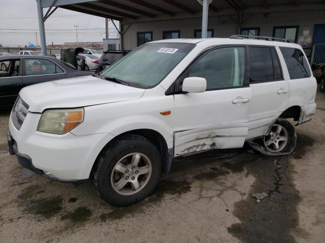 5FNYF28586B025672 - 2006 HONDA PILOT EX WHITE photo 1