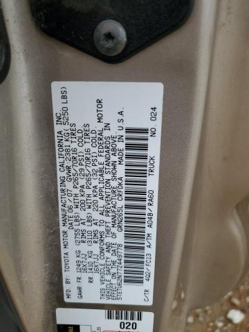 5TETU62N77Z449778 - 2007 TOYOTA TACOMA PRERUNNER ACCESS CAB BROWN photo 13