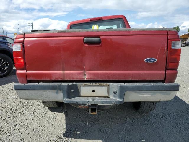 1FTYR14U35PA78587 - 2005 FORD RANGER SUPER CAB RED photo 6