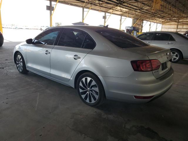 3VW637AJXEM248789 - 2014 VOLKSWAGEN JETTA HYBRID SILVER photo 2