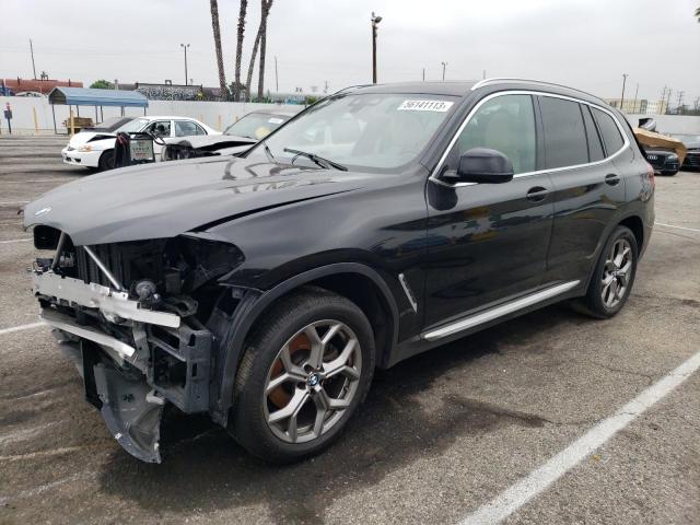 5UXTY3C02M9F16477 - 2021 BMW X3 SDRIVE30I Schwarz Foto 1