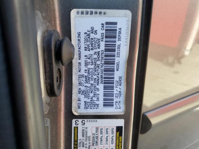 1NXBR32E76Z758763 - 2006 TOYOTA COROLLA CE 灰色 照片 12