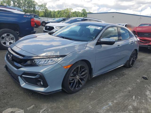 SHHFK7H97LU225195 - 2020 HONDA CIVIC SPORT TOURING BLUE photo 1