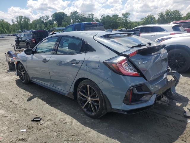 SHHFK7H97LU225195 - 2020 HONDA CIVIC SPORT TOURING BLUE photo 2