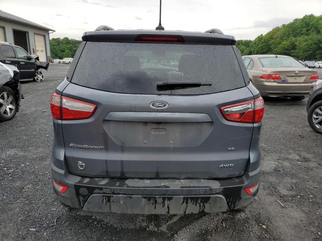 MAJ6P1UL8JC220802 - 2018 FORD ECOSPORT SE GRAY photo 6