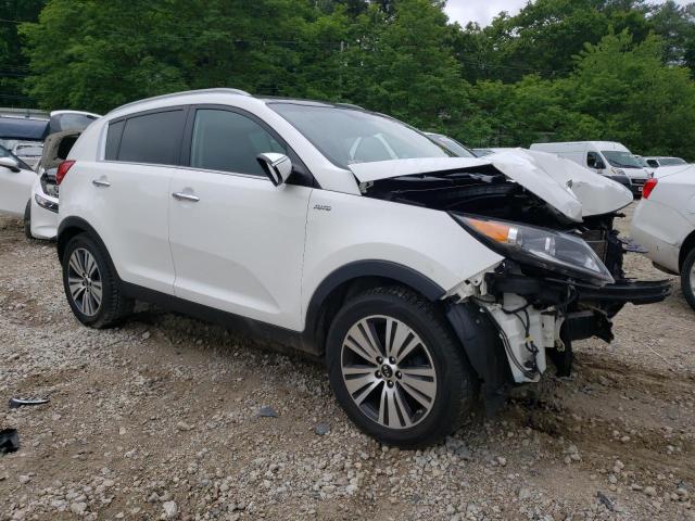 KNDPCCAC7F7701280 - 2015 KIA SPORTAGE EX WHITE photo 4