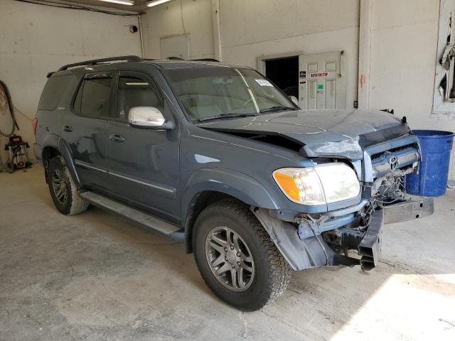 5TDBT48A17S291961 - 2007 TOYOTA SEQUOIA LIMITED BLUE photo 4
