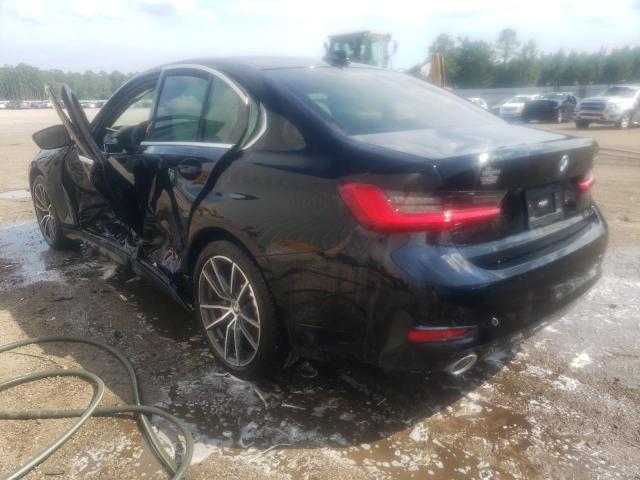 3MW5R1J04M8B96940 - 2021 BMW 330I BLACK photo 3