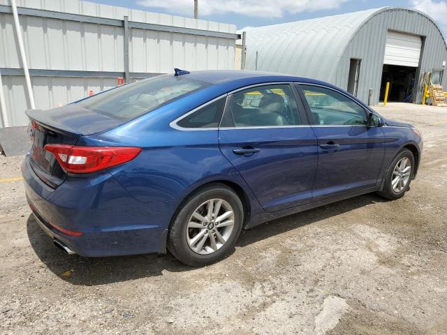 5NPE24AF4FH030205 - 2015 HYUNDAI SONATA SE BLUE photo 3