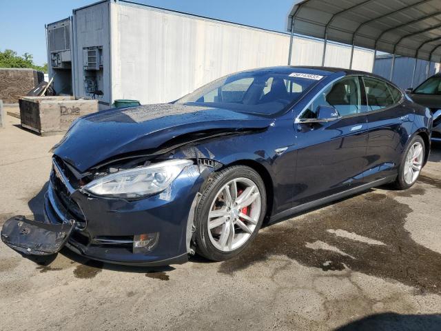 5YJSA1H19EFP36825 - 2014 TESLA MODEL S Mavi foto 1
