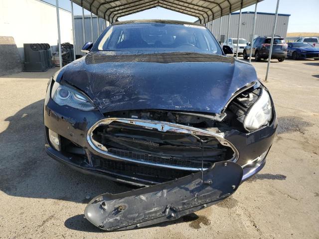 5YJSA1H19EFP36825 - 2014 TESLA MODEL S Mavi foto 5