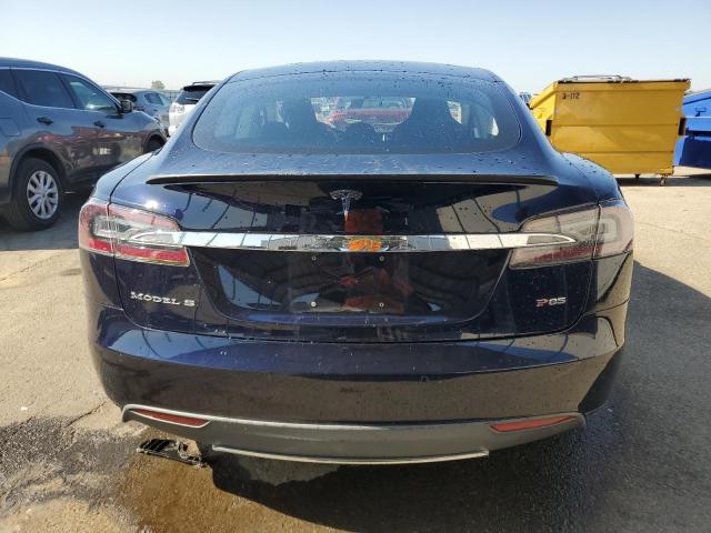5YJSA1H19EFP36825 - 2014 TESLA MODEL S Mavi foto 6