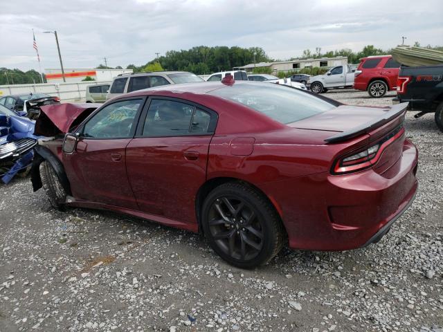 2C3CDXHG3NH244664 - 2022 DODGE CHARGER GT MAROON photo 2