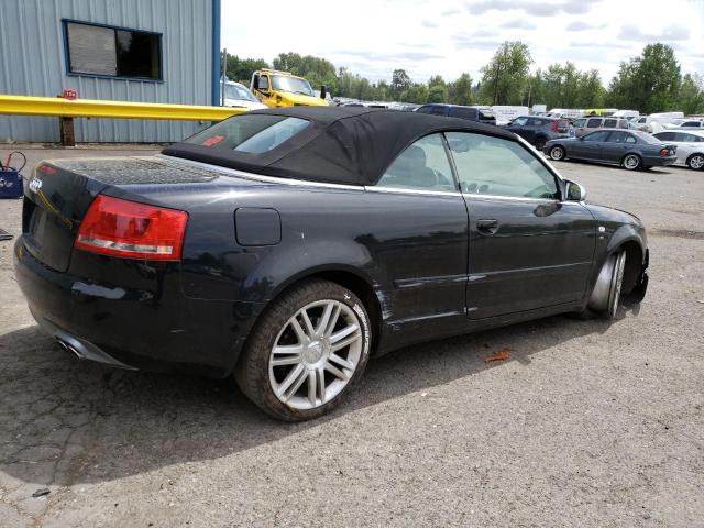 WUARL48H57K901043 - 2007 AUDI S4 QUATTRO CABRIOLET BLACK photo 3