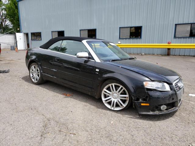 WUARL48H57K901043 - 2007 AUDI S4 QUATTRO CABRIOLET BLACK photo 4