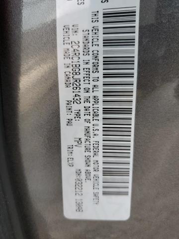 2C4RC1BG8JR261432 - 2018 CHRYSLER PACIFICA TOURING L Grafit foto 13