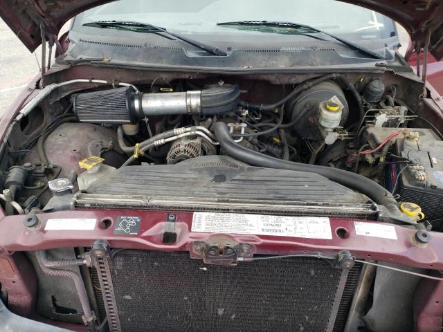 3B7HC13YX1M572547 - 2001 DODGE RAM 1500 BURGUNDY photo 11