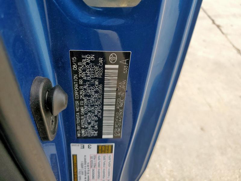 JTKJF5C75GJ016586 - 2016 TOYOTA SCION TC 蓝色 照片 12